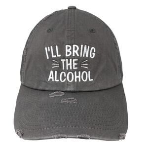 I'll Bring The Alcohol Snapback Trucker Hat Gray One Size KB ETHOS